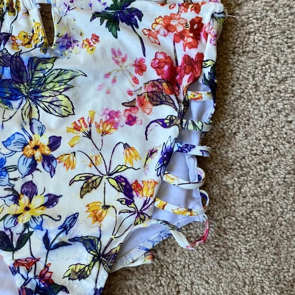 Rachel Roy Strappy Side One Piece Swimsuit - Picture 5 of 7